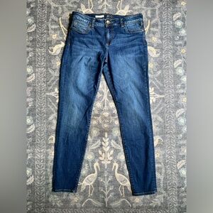 Kut from the Kloth Blue Mia Toothpick Skinny Jeans with Classic Fading